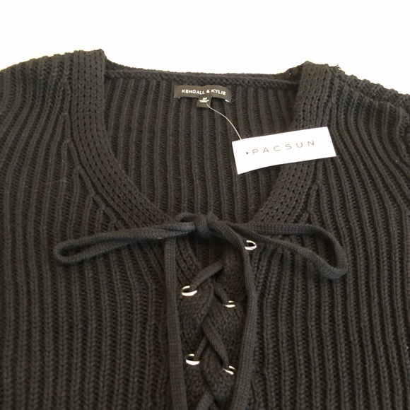 Kendall & Kylie Black Sweater Pacsun - Picture 5 of 5